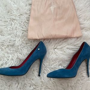 Cesare paciotti blue suede pumps